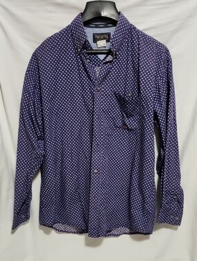 Twenty X Purple Geometric Long-Sleeve Button-Down Shirt